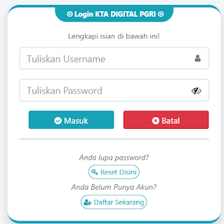 Register PGRI Manggarai - Persatuan Guru Republik Indonesia Cabang Manggarai